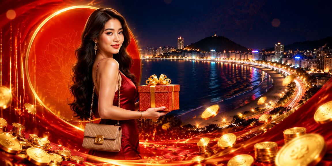 Góc casino tại Vũng Tàu với ánh đèn neon sống động